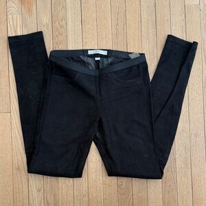 Blink black suede skinny riding style pants size 6